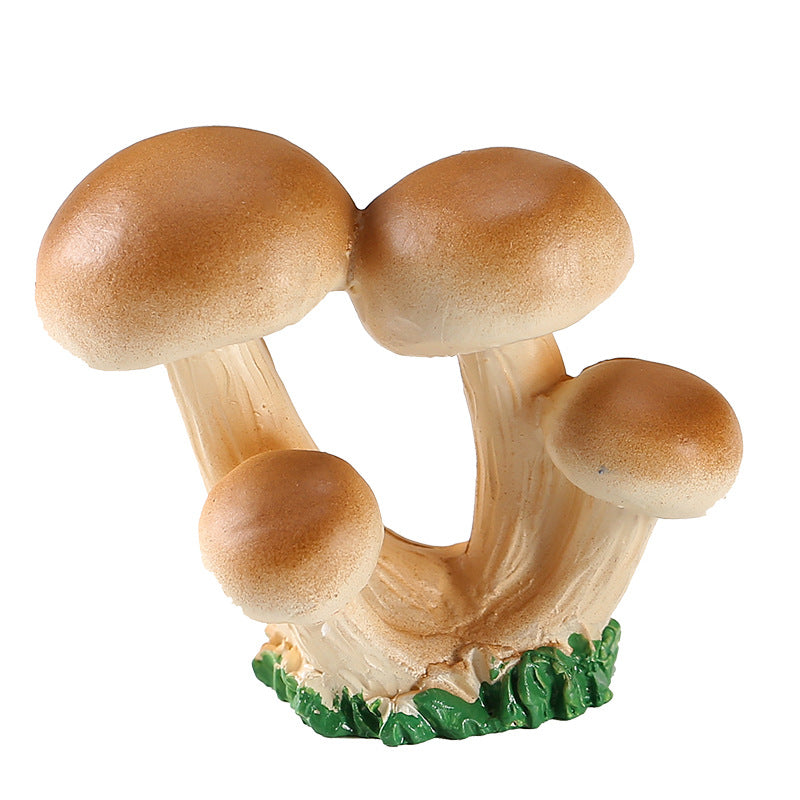 Wholesale Simulation small mushroom ornaments micro landscape decoration